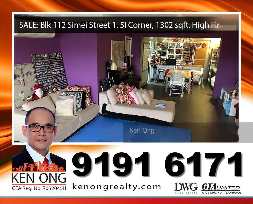Blk 112 Simei Street 1 (Tampines), HDB 5 Rooms #143918342